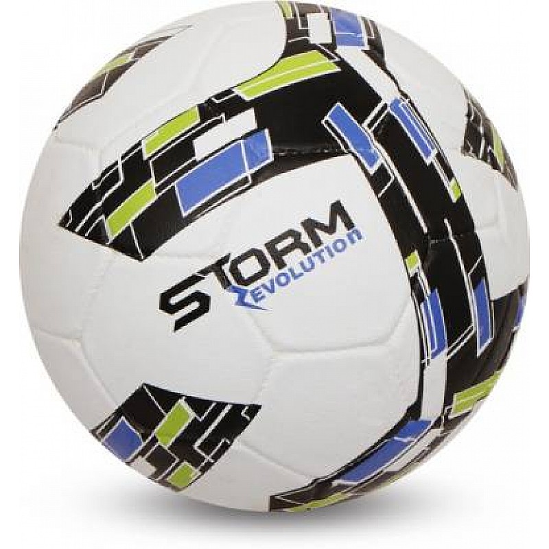 NIVIA Storm Revolution Football Size 5 (Pack of 1 White Green)