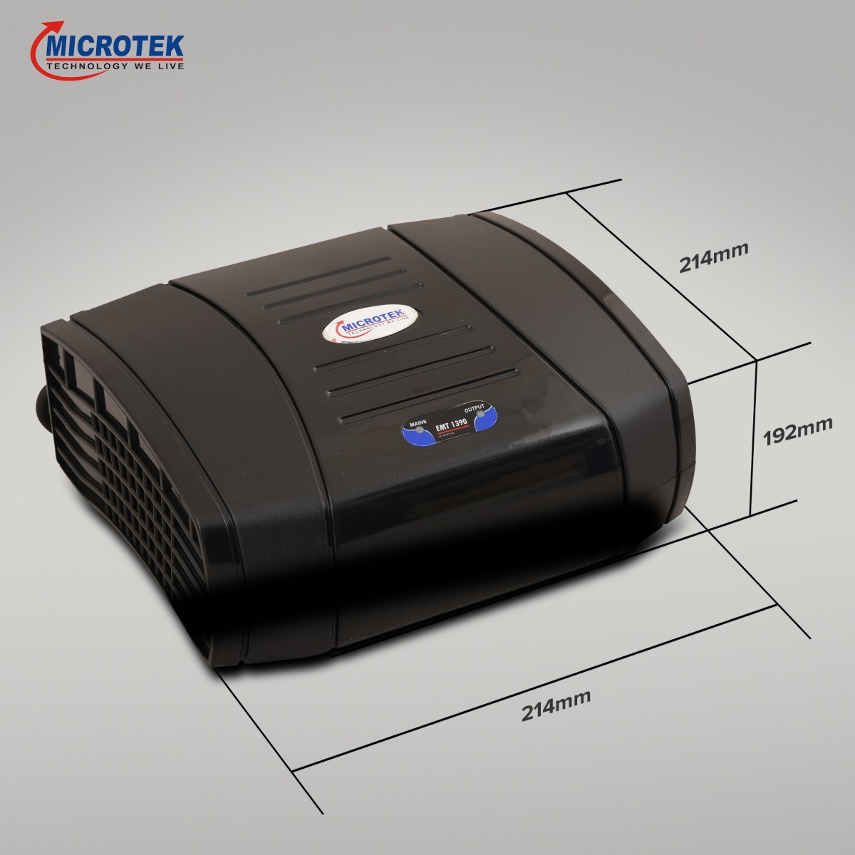 Microtek EMT1390 10-Watt Voltage Stabilizer DVD/DTH Home Theatre System (Black)