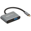 Amazon Basics 2-in-1 Type C USB Hub with Hdmi & Vga Outputs (Grey) Port