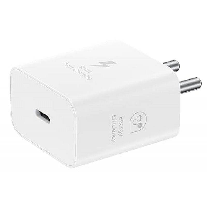 Samsung Original 15W Single Port, Type-C Charger (Cable not Included), White