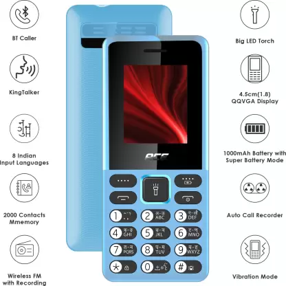 Itel Ace (4.5cm, 1000mAh, Light Blue Keypad features mobile Itel Ace (4.5cm, 1000mAh, Light Blue Keypad features mobile