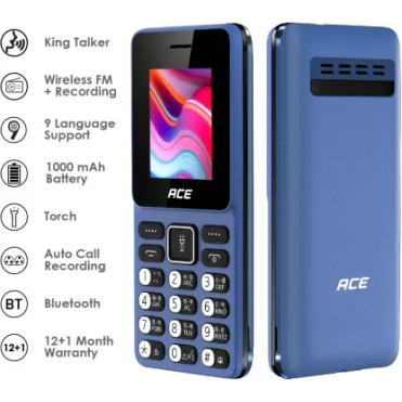 itel Ace2 lite Keypad Mobile 1000 mAh Battery Blue itel Ace2 lite Keypad Mobile 1000 mAh Battery Blue