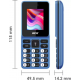 itel Ace2 lite Keypad Mobile 1000 mAh Battery Blue