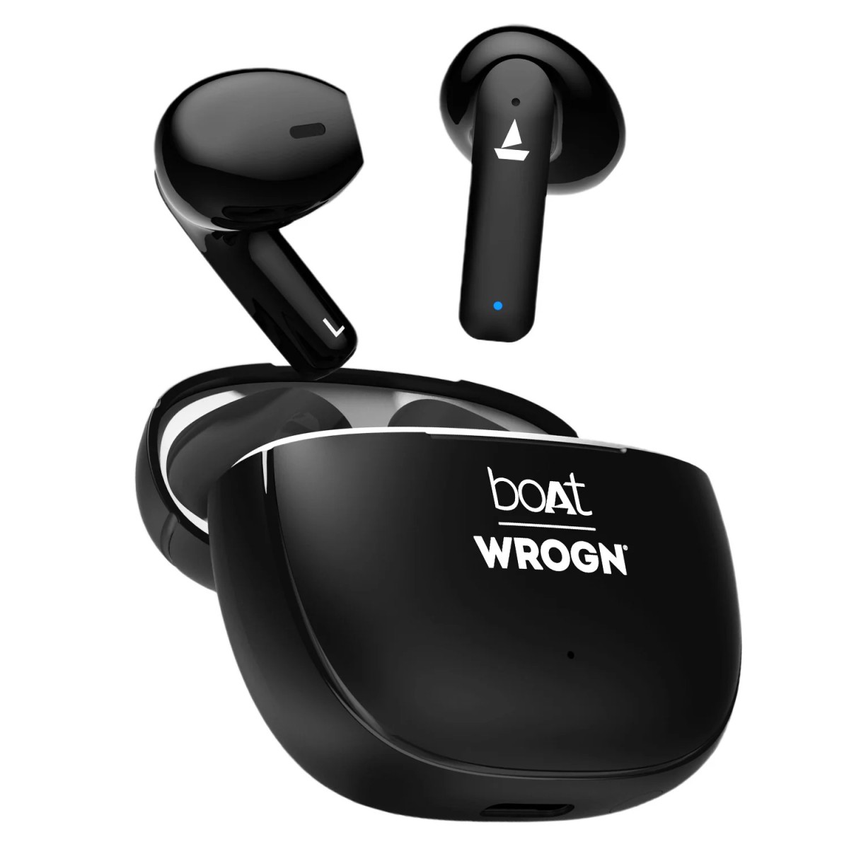 boAt Airdopes 118 WROGN Edition 50 HRS Playback ENx Tech and Beast mode Opal Black True Wireless