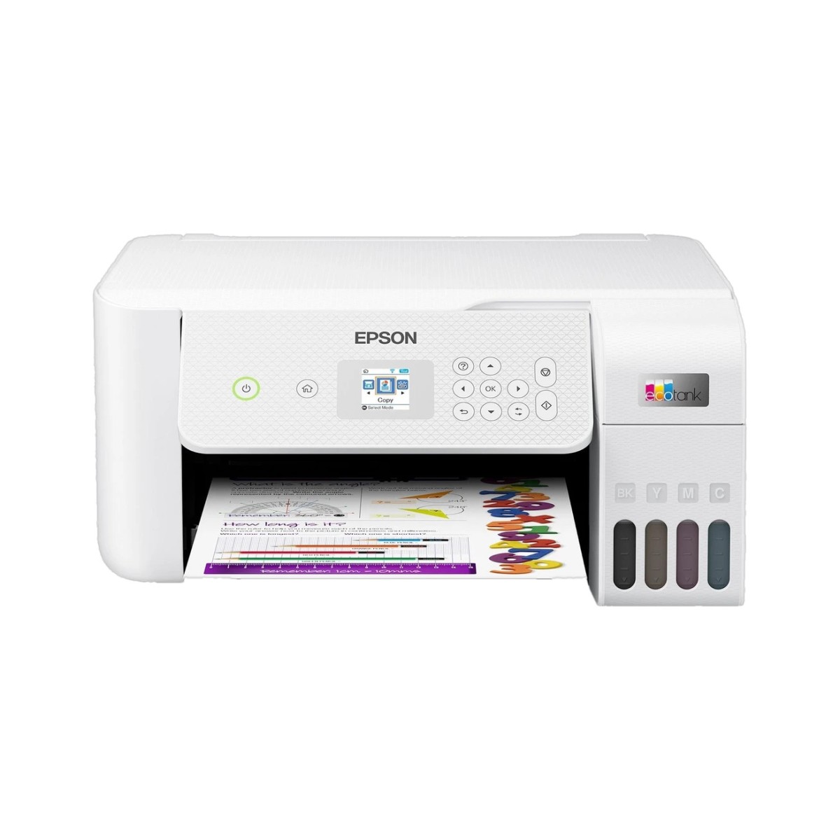 Epson Ecotank L3266 A4 Wi-Fi, Colour All-in-One Ink Tank Printer-C11CJ66512, White