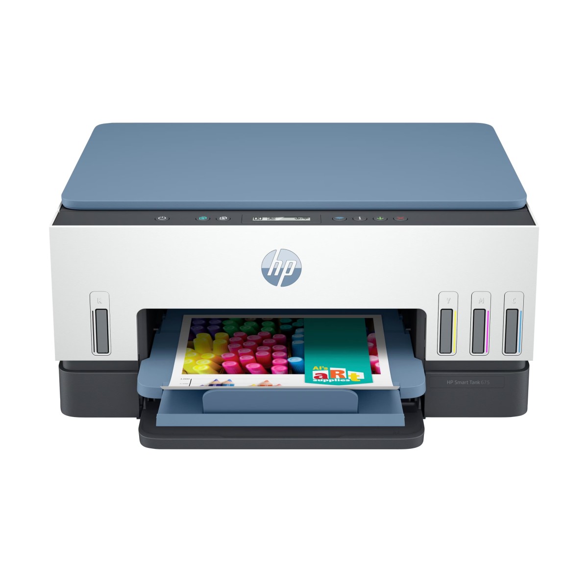 HP Smart Tank 675 All-in-One Auto Duplex WiFi Integrated Ink Tank Colour Printer, Scanner, Copier- High Capacity Tank with Automatic Ink Sensor