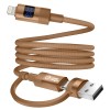 2-in-1 USB-A & Type-C to Lightning Cable (1M/3.3Ft) 27W Fast Charging, LED Display, 480Mbps Data, Durable Nylon Braided Cord for iPhone Universal& Travel-Ready