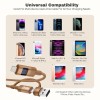 2-in-1 USB-A & Type-C to Lightning Cable (1M/3.3Ft) 27W Fast Charging, LED Display, 480Mbps Data, Durable Nylon Braided Cord for iPhone Universal& Travel-Ready