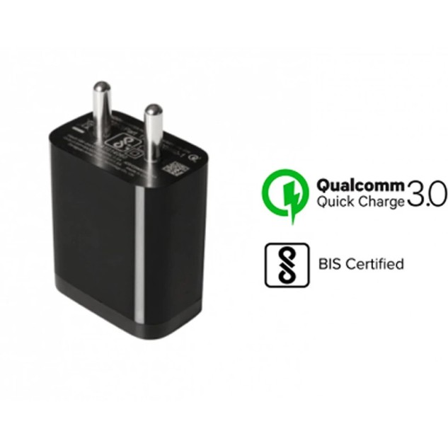 Mi 18 W Quick Charge 2 A Wall Charger for Mobile with Detachable Cable (Black, Cable Included) Wall Charger_01_18 w