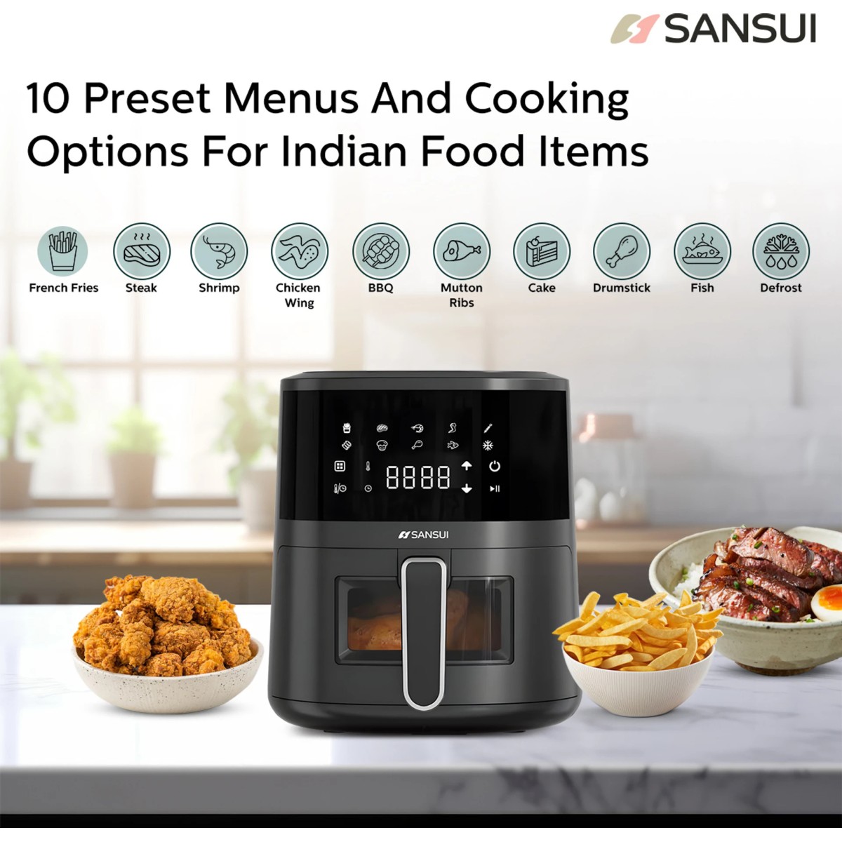 (Refurbished) Sansui Aeon Air Fryer (5 L)