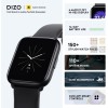 DIZO Watch D Sharp 1.75 with High Res (320*390) Display By realme tech Life Black DW32021