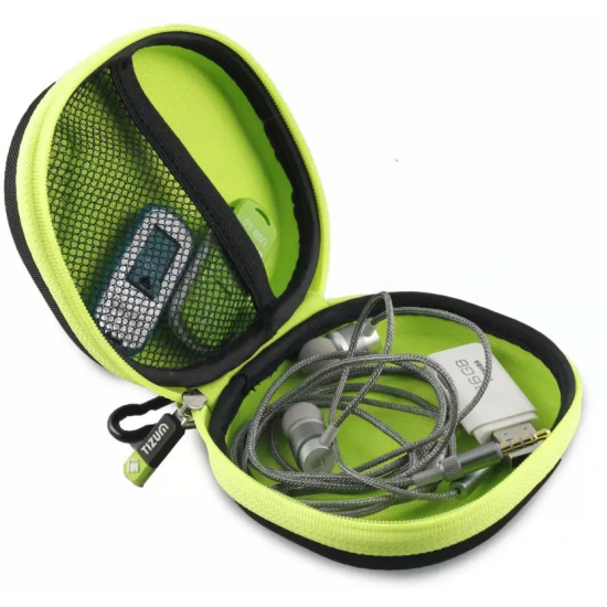  TIZUM Earphone Carrying Case Multi Purpose Pocket Storage Case (Black)