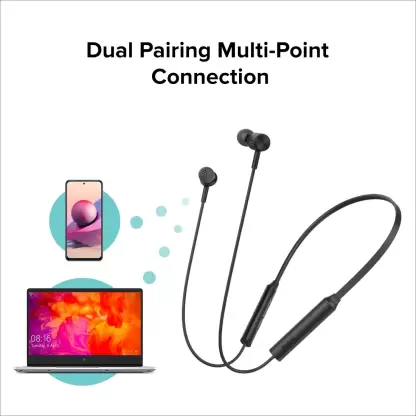 Redmi SonicBass Neckband Bluetooth Headset Black In the Ear Redmi SonicBass Neckband Bluetooth Headset Black In the Ear