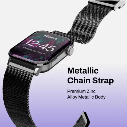 Fitshot Crystal 1.8inch AMOLED Display with bluetooth calling (Black Strap Regular) Fitshot Crystal 1.8inch AMOLED Display with bluetooth calling (Black Strap Regular)