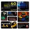 TRIGGR Ultrabuds N4 with Premium Finish, Rubber Grip Design, 40H Battery, 13 mm Drivers Bluetooth (Jungle Green, True Wireless)