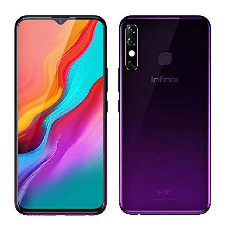 Infinix Hot 8 ,Cosmic Purple 64 GB 4 GB RAM Refurbished  