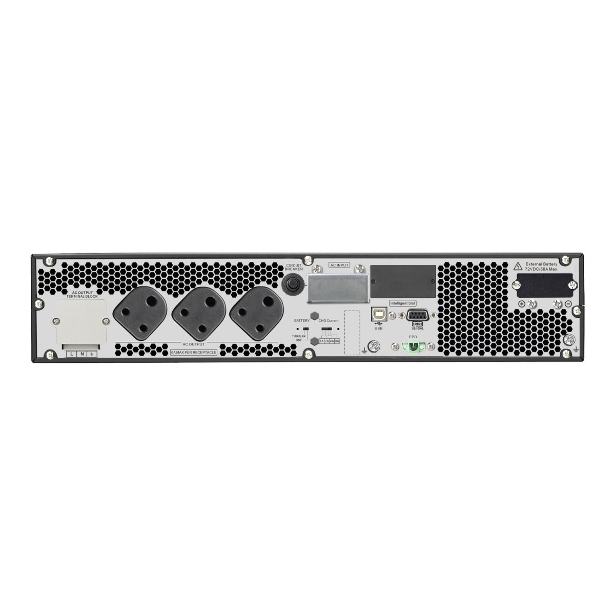 APC SRV3KUXI-IN 230 V Online/double-conversion Tower Model, Rack-mount Model UPS with Overload Protection with Digital Display 3 Outlet Plugs