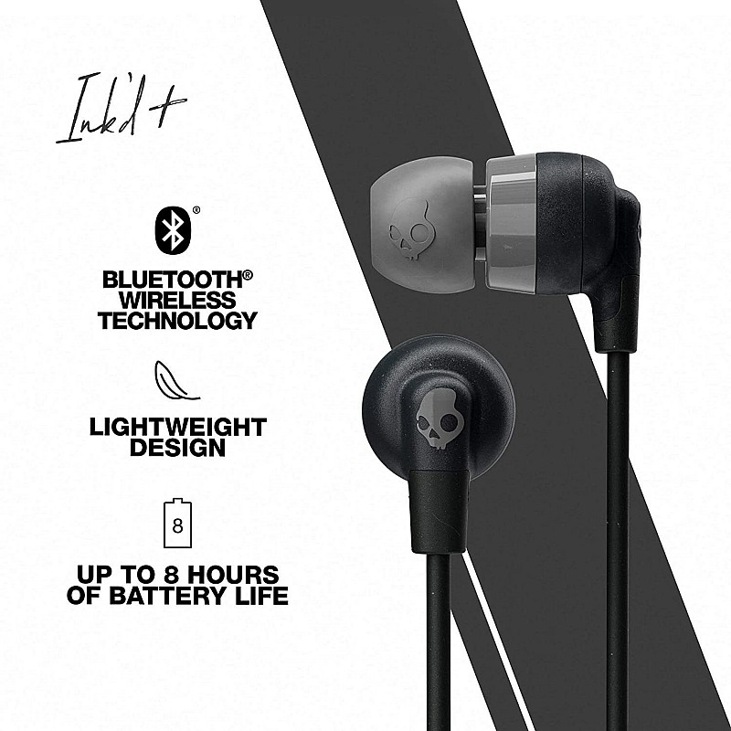 Skullcandy Inkd Plus Wireless in-Earphone with Mic Black