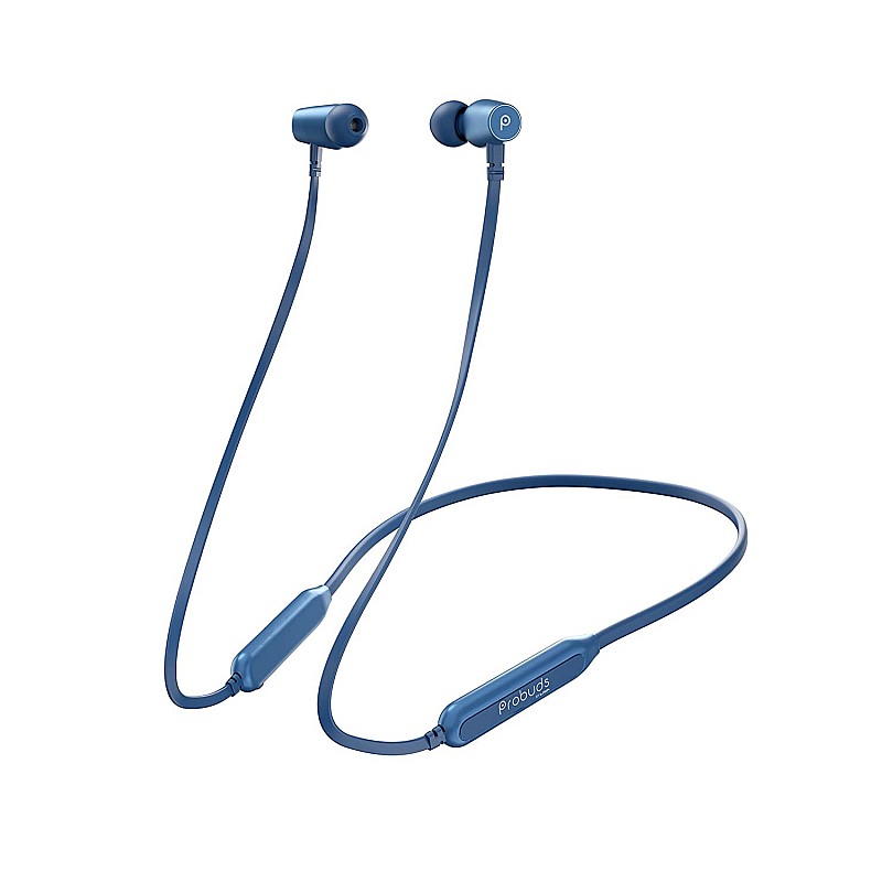 Probuds N3 by Lava Bluetooth Wireless in Ear Neckband Earphone with Mic Long Lasting Battery Blue