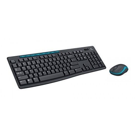 Logitech MK275 Wireless Keyboard and Mouse Combo for Windows, 2.4 GHz Wireless, Compact Wireless Mouse