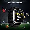 boAt Wave Genesis with 1.96'' HD Display, BT Calling, Functional Crown & Metal Body Smartwatch  Black Strap, Free Size