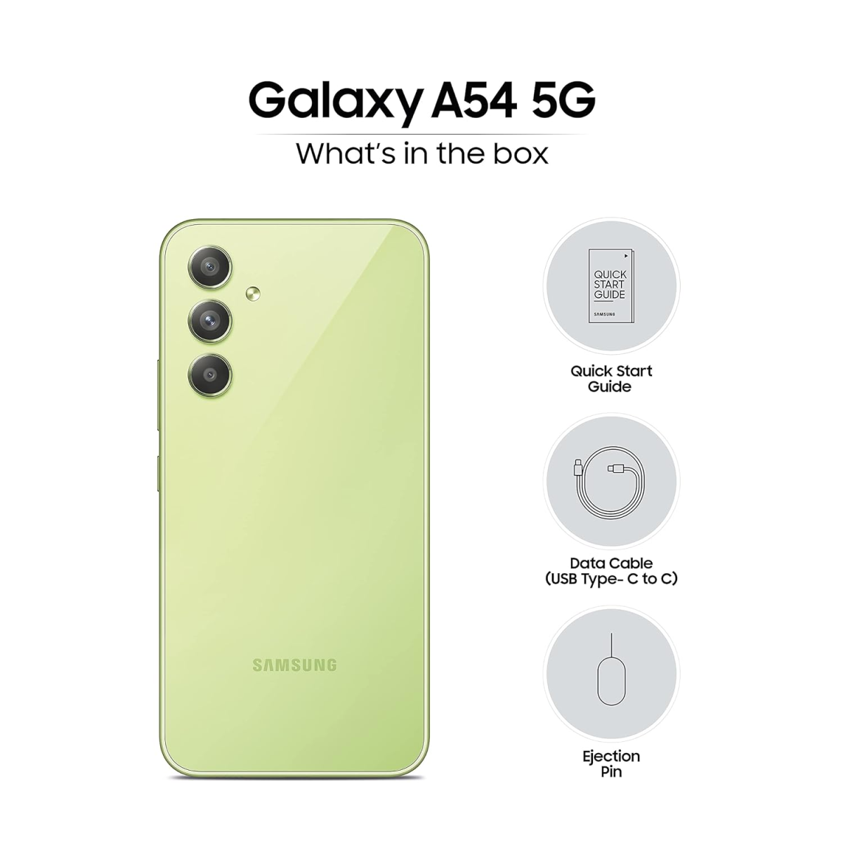 Samsung Galaxy A54 5G (Awesome Lime, 8GB RAM 128GB Storage) refurbished