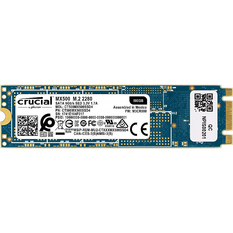 Crucial MX500 CT250MX500SSD4 250GB 3D NAND M.2 2280 Internal SSD