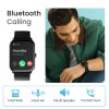 Ambrane Wise-Eon 1.69Lucid Display bluetooth calling function and 7 days battery life Smartwatch (Black Strap, Regular)