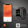 Ambrane Pulse Smartwatch (Black Strap, Regular)