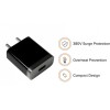 Mi 18 W Quick Charge 2 A Wall Charger for Mobile with Detachable Cable (Black, Cable Included) Wall Charger_01_18 w