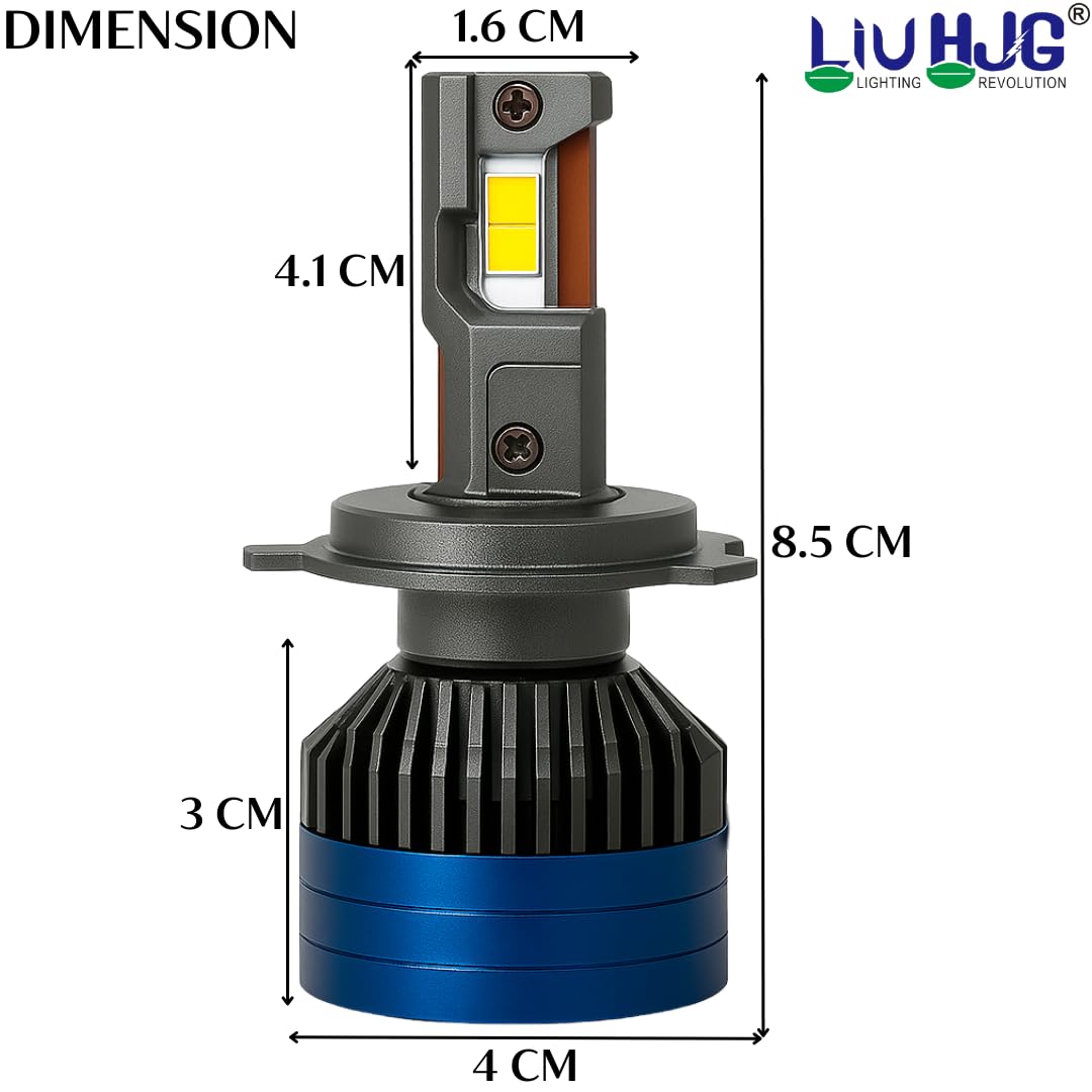 300W H4 White Car LED DC 12V-80V Headlight Bulb