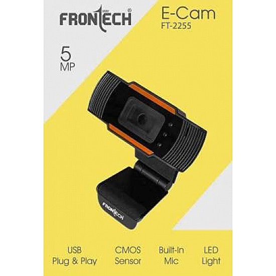 Frontech FT-2255 Webcam  (Black)