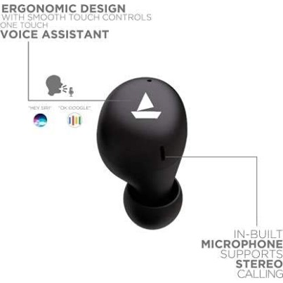 boAt Airdopes 381 Bluetooth Truly Wireless In Ear Earbuds With Mic (Active Black) boAt Airdopes 381 Bluetooth Truly Wireless In Ear Earbuds With Mic (Active Black)