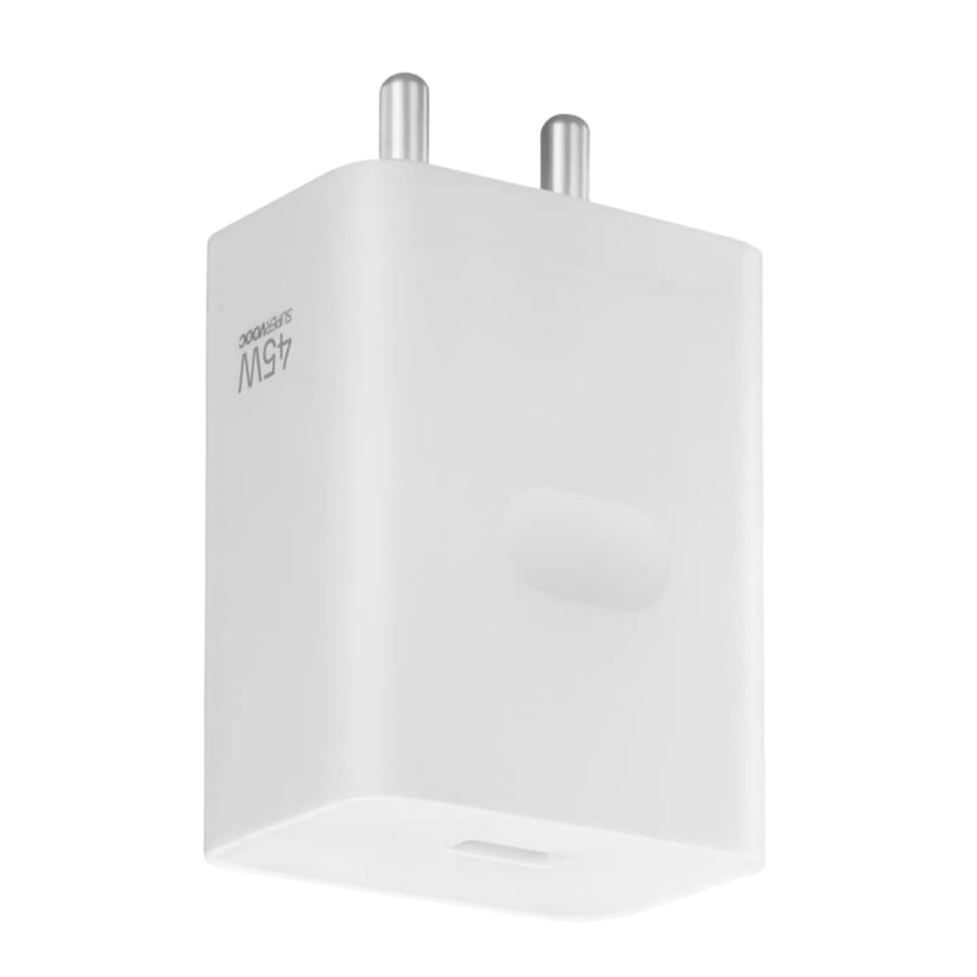 Realme 45W SuperVOOC Charger Adapter with USB Type-A Flash Charge Fast Charging Power Adapter (White) Realme 45W SuperVOOC Charger Adapter with USB Type-A Flash Charge Fast Charging Power Adapter (White)