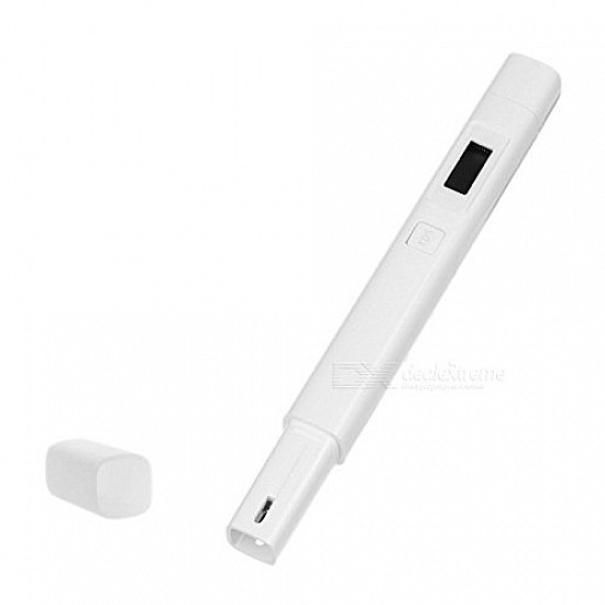 Mi water TDS Tester Anti Rust Anti Corrosion Sensor LCD Display IPX6 Waterproof (White)