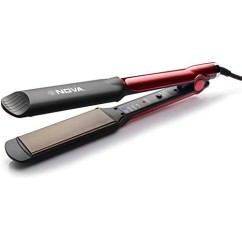 Manya Impex Nova Professional Hair Straightener Temperature Control NHS 870 (Black/Red)