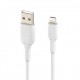 Belkin Apple Certified Lightning to USB Charge and Sync Cable for iPhone, iPad, Air Pods, 9.8 feet (3 meters) – White