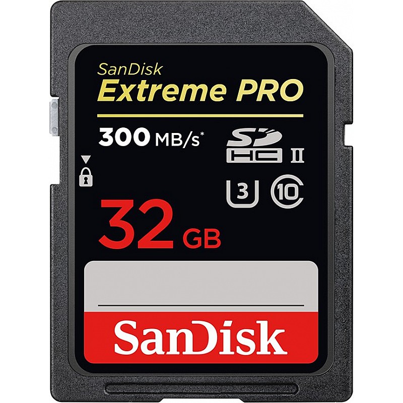 SanDisk Extreme Pro 32GB Class 10 UHS-II SDHC Memory Card (SDSDXPK-032G-GN4IN)