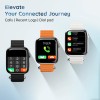 Pebble Frost Pro 1.96 Infinite Display, BT Calling, Rotating Crown, AI voice assistant Smartwatch (Jet Black Strap, Free Size)