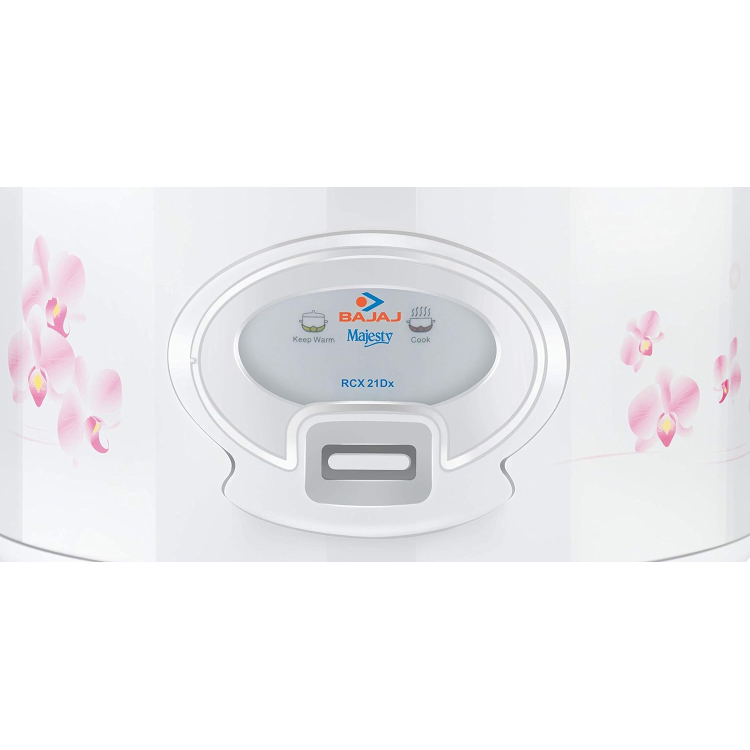 BAJAJ Majesty New RCX21 delux. Electric Rice Cooker with Steaming Feature  (1.8 L, White)