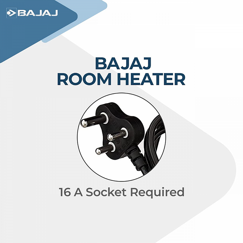 Bajaj Blow Hot Portable Room Heater For Bedroom 2 Heat Settings-1000W/2000W White Color