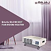 Bajaj Blow Hot Portable Room Heater For Bedroom 2 Heat Settings-1000W/2000W White Color