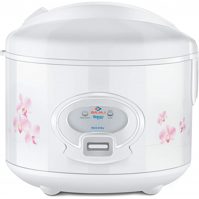 BAJAJ Majesty New RCX21 delux. Electric Rice Cooker with Steaming Feature  (1.8 L, White)