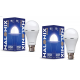 Halonix 8.5 Watt B22 LED White Rechargeable Emergency light Inverter Bulb, Pack of 2
