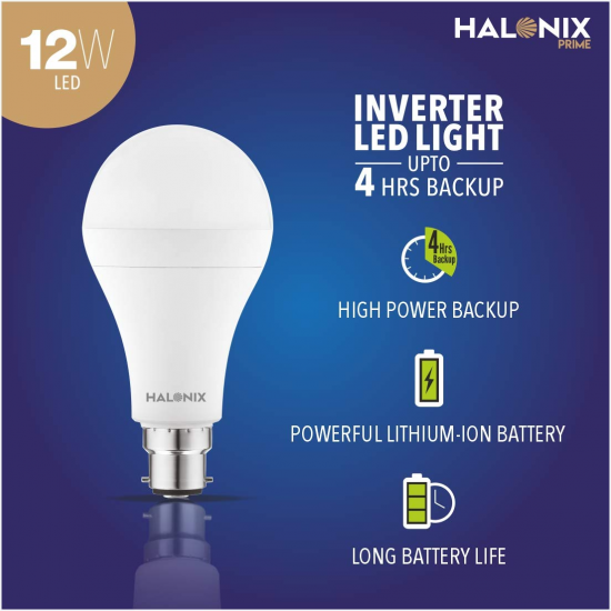 Halonix PRIME 12W Inverter Bulb Emergency Light White