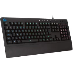 Logitech G213 Light sync RGB, Spill-resistant, Palm-rest, Customizable Keys Wired USB Gaming Keyboard  (Black)