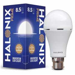 HALONIX LED PRIME INVERTER 9W B22 CW PK5 M 4 hrs Bulb Emergency Light  (White)