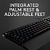 Logitech G213 Light sync RGB, Spill-resistant, Palm-rest, Customizable Keys Wired USB Gaming Keyboard  (Black)