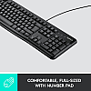 Logitech K120 Wired Keyboard for Windows, USB Plug-and-Play Full-Size, Spill Resistant