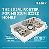 D-Link DIR-811IN 1200 Mbps Wireless Router White, Dual Band